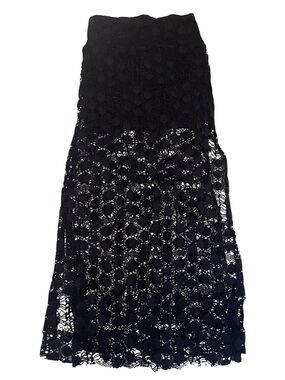 Phax Swimwear Maxi Skirt Lace Black Size Medium M